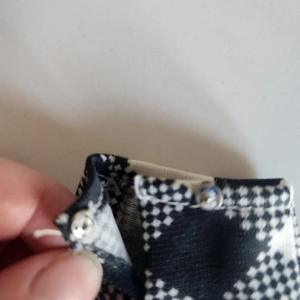 Doll Clothes 1970s handmade Gingham Bell Bottom Pants Top Outfit‎